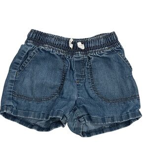Jumping Beans Girls Denim Shorts Size 6 Elastic Waist Casual Summer
